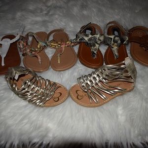 7c Toddler Girl Sandal Lot